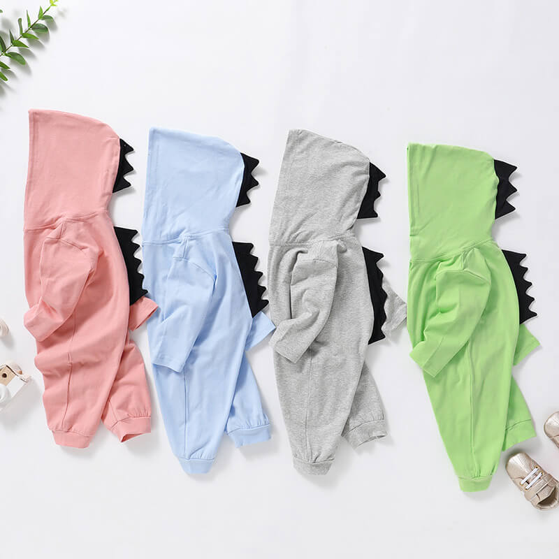 Dinosaur Long Sleeve Hooded Romper 