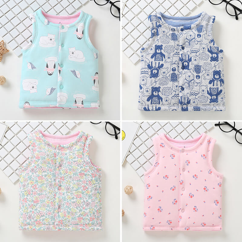 Autumn and winter quilted vests can be worn on both sides