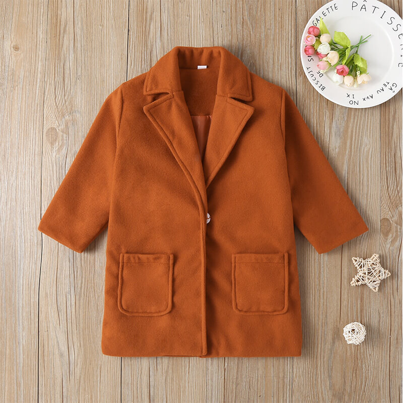 Woolen coat long-sleeved blazer