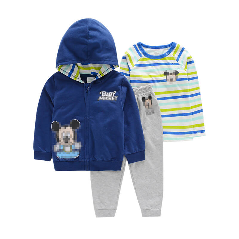 Kids' Hooded Jacket, T-Shirt & Jogger 3-Piece Set