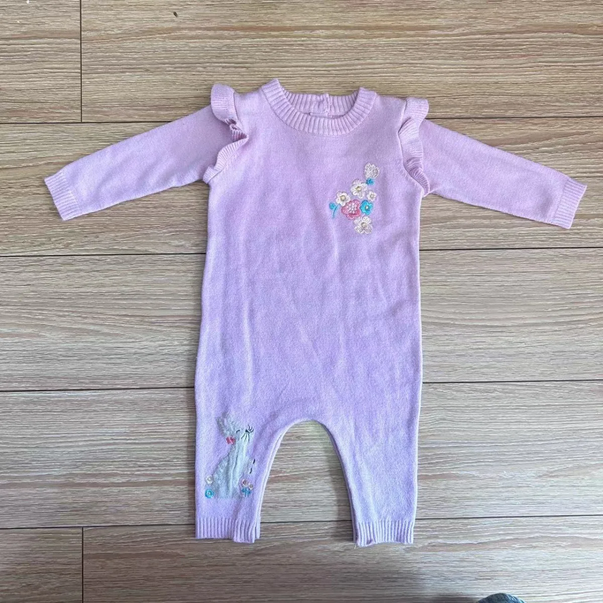 Baby Lavender Knit Jumpsuit