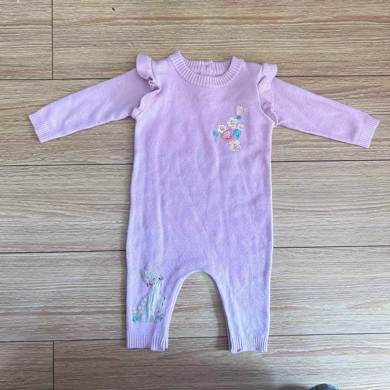 Baby Lavender Knit Jumpsuit