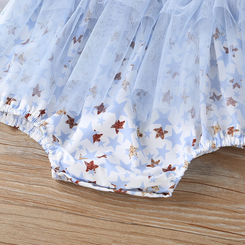 Baby Girl Floral Tulle-Skirt Bodysuit
