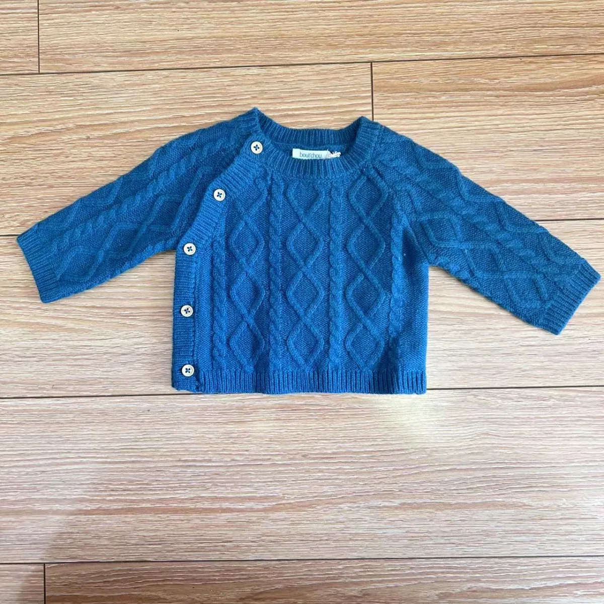 Baby Cable-Knit Button Cardigan