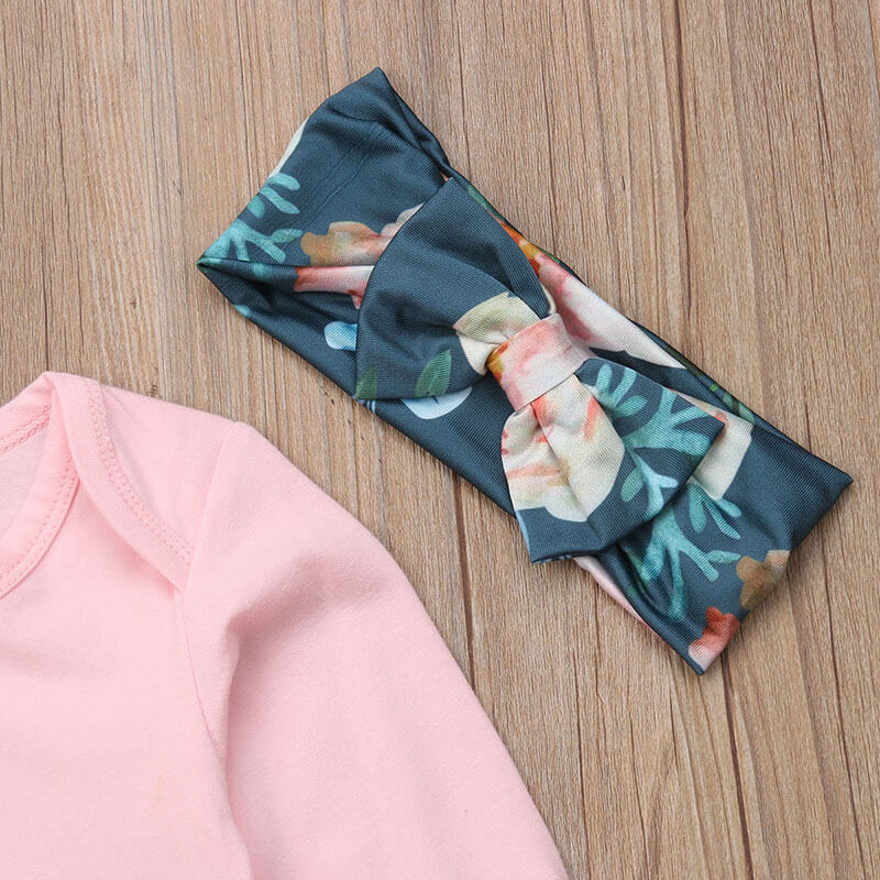 Baby Letter-Print Long-Sleeve Sleep Gown