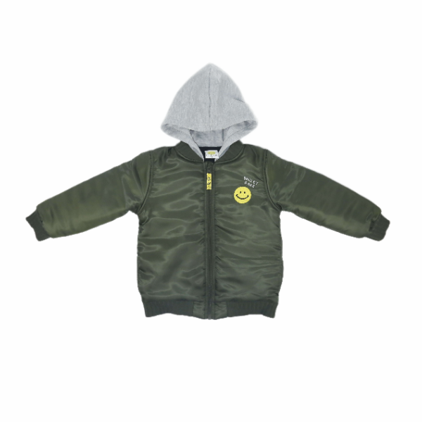 Boys' Hooded Padded Zip Jacket