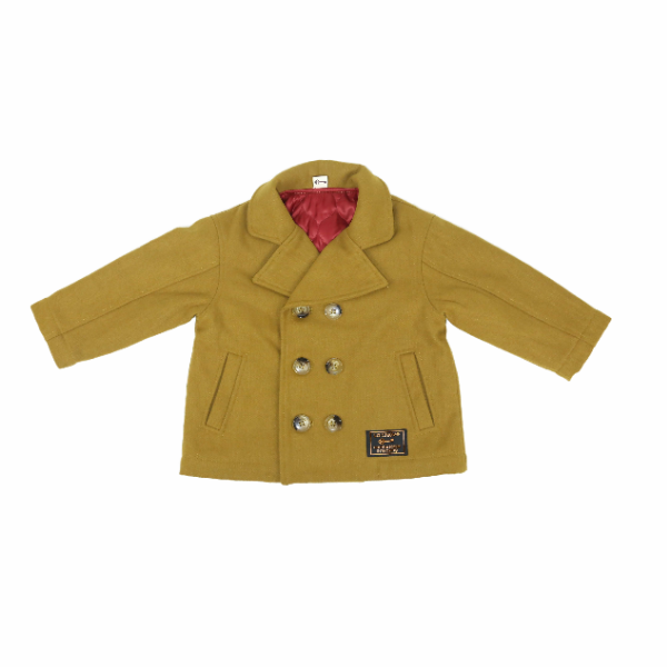 Girls' Double-Breasted Padded Trench Coat