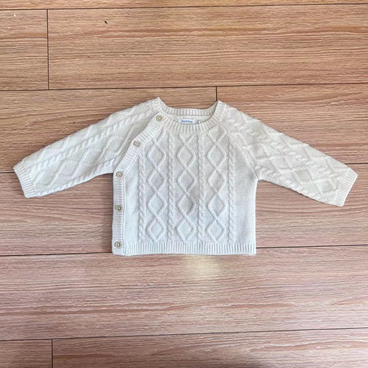 Baby Cable-Knit Button Cardigan