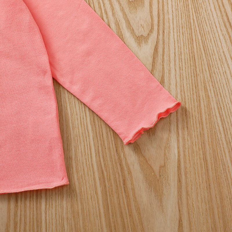 Girls' Peter Pan Collar Button-Up Pajama Set