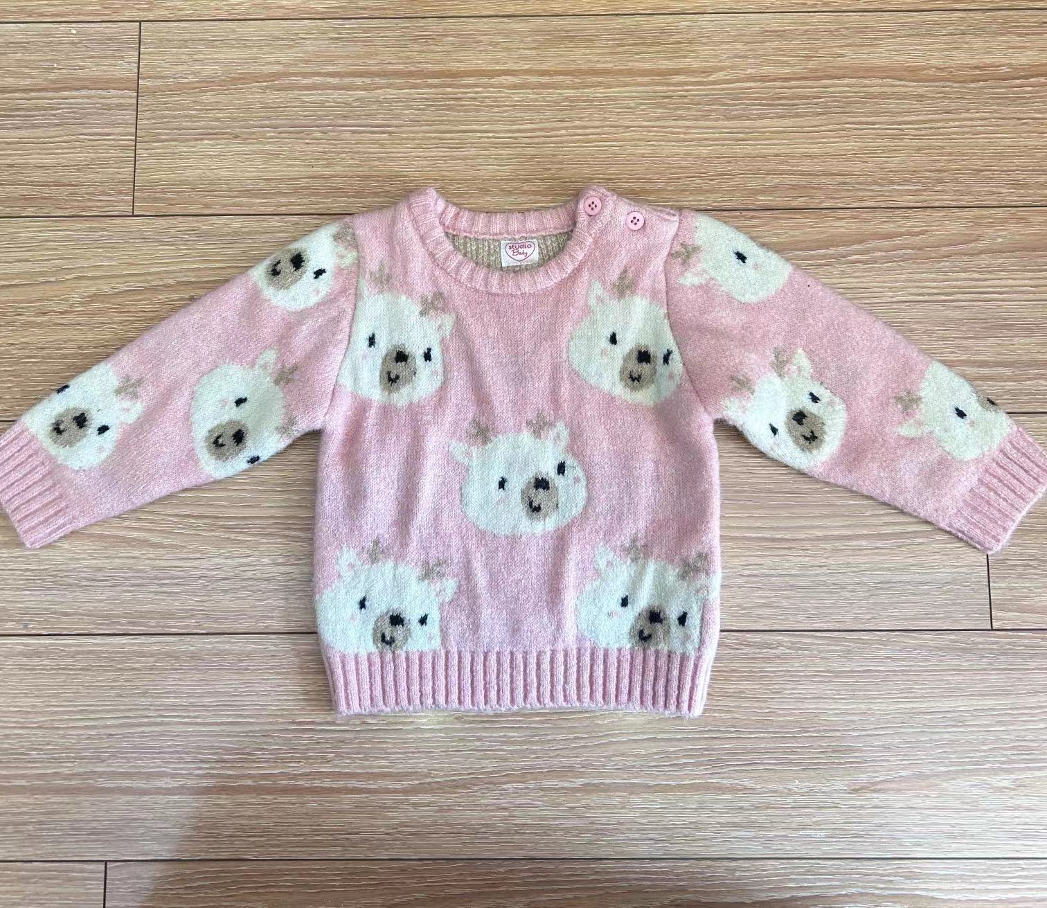 Baby Bunny Jacquard Knit Sweater