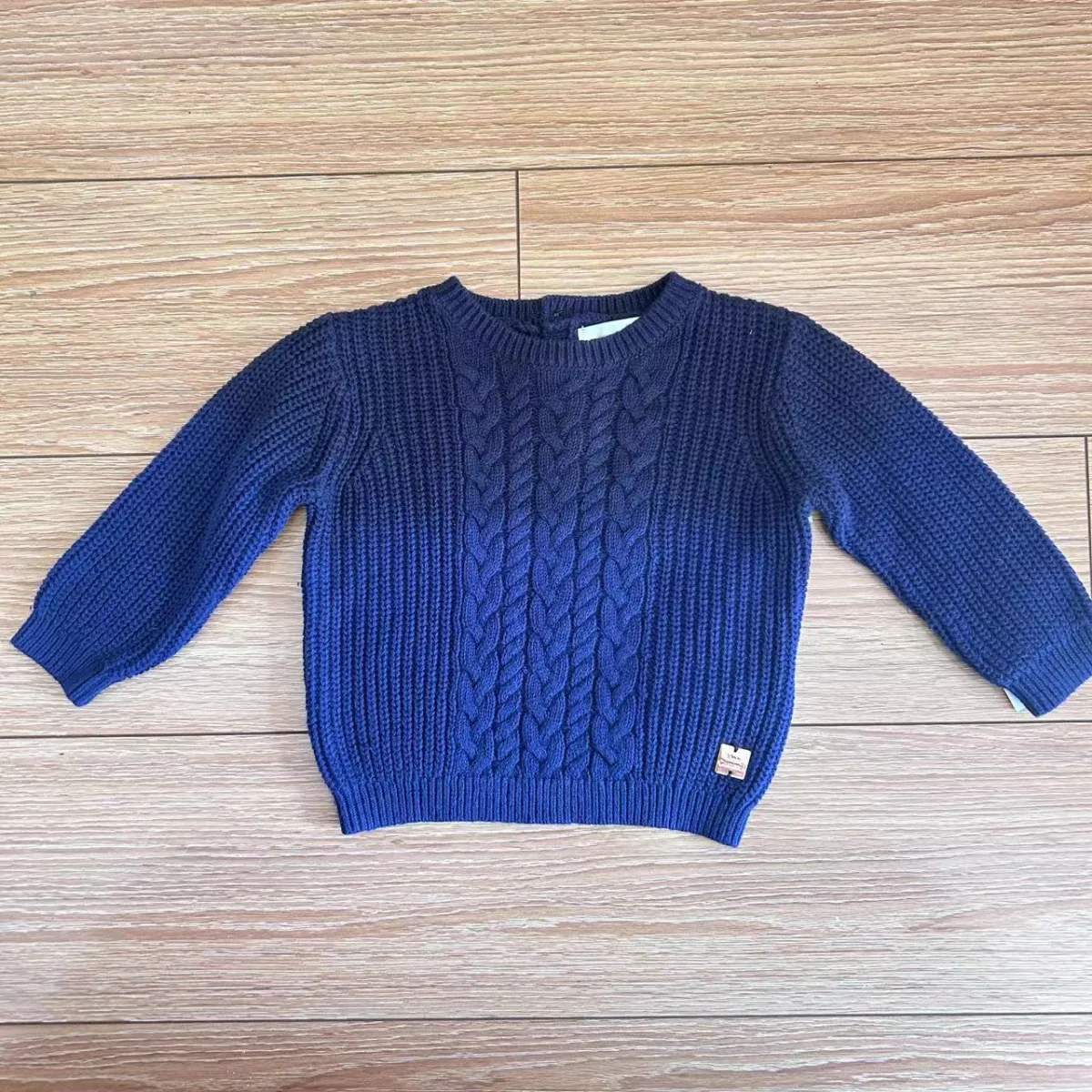 Baby Cable-Knit Crewneck Sweater