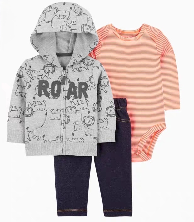 Baby Bodysuit, Vest & Pants 3-Piece Set