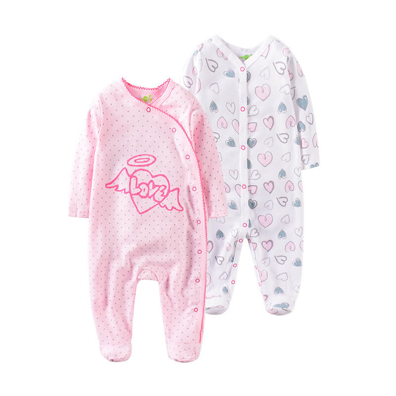 Baby Cartoon-Print Long-Sleeve Romper