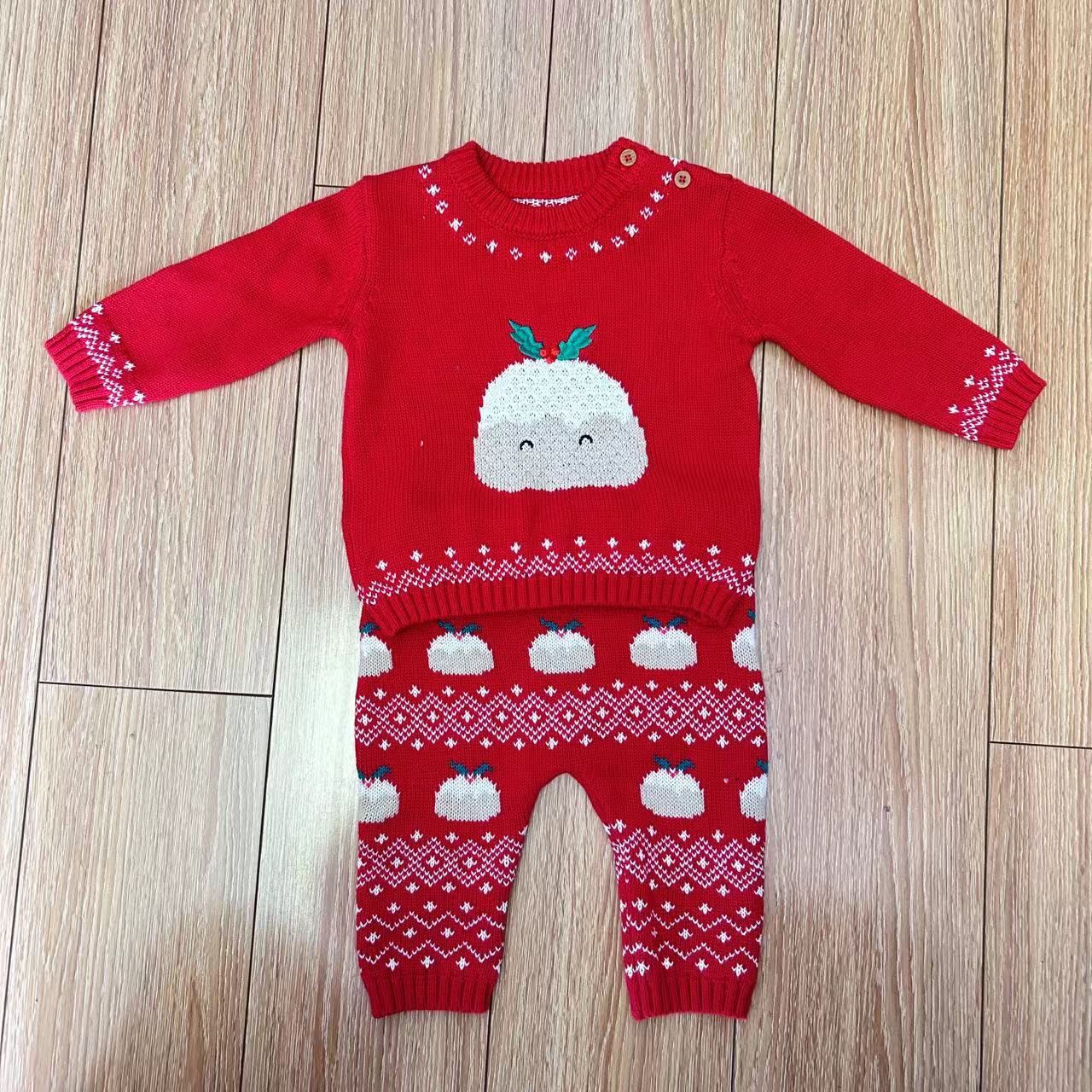 Baby Festive Jacquard Knit Set