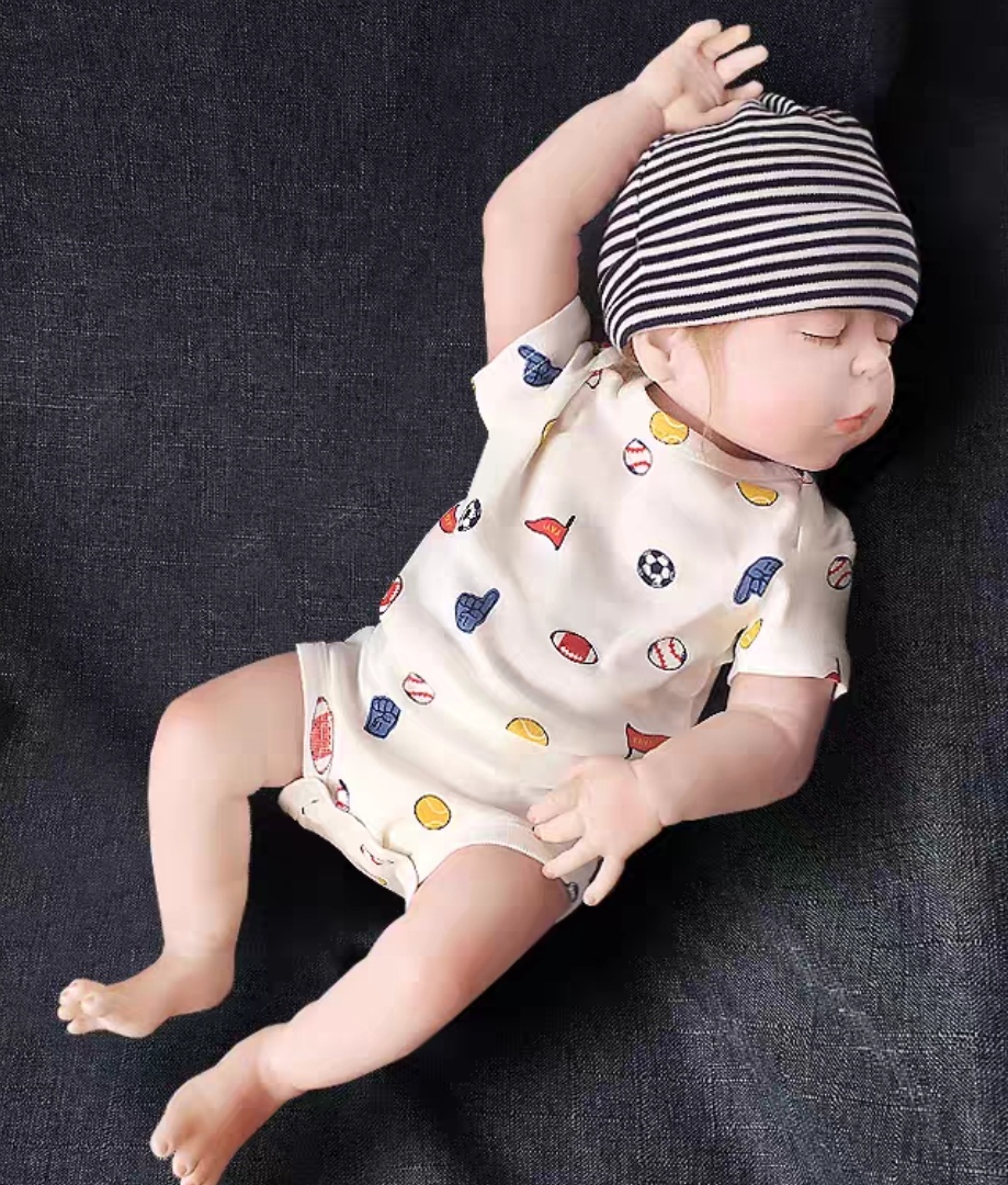 Baby Mini-Print Short-Sleeve Romper