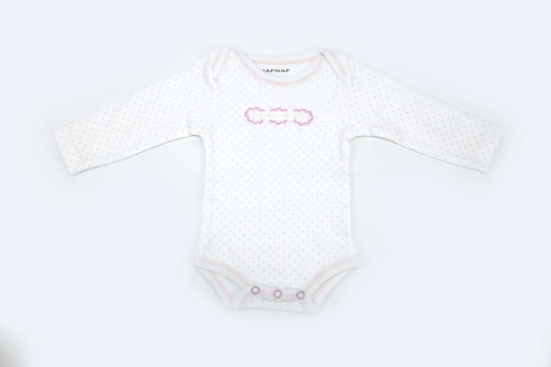 Baby Girl Bow-Detail Striped Long-Sleeve Bodysuit