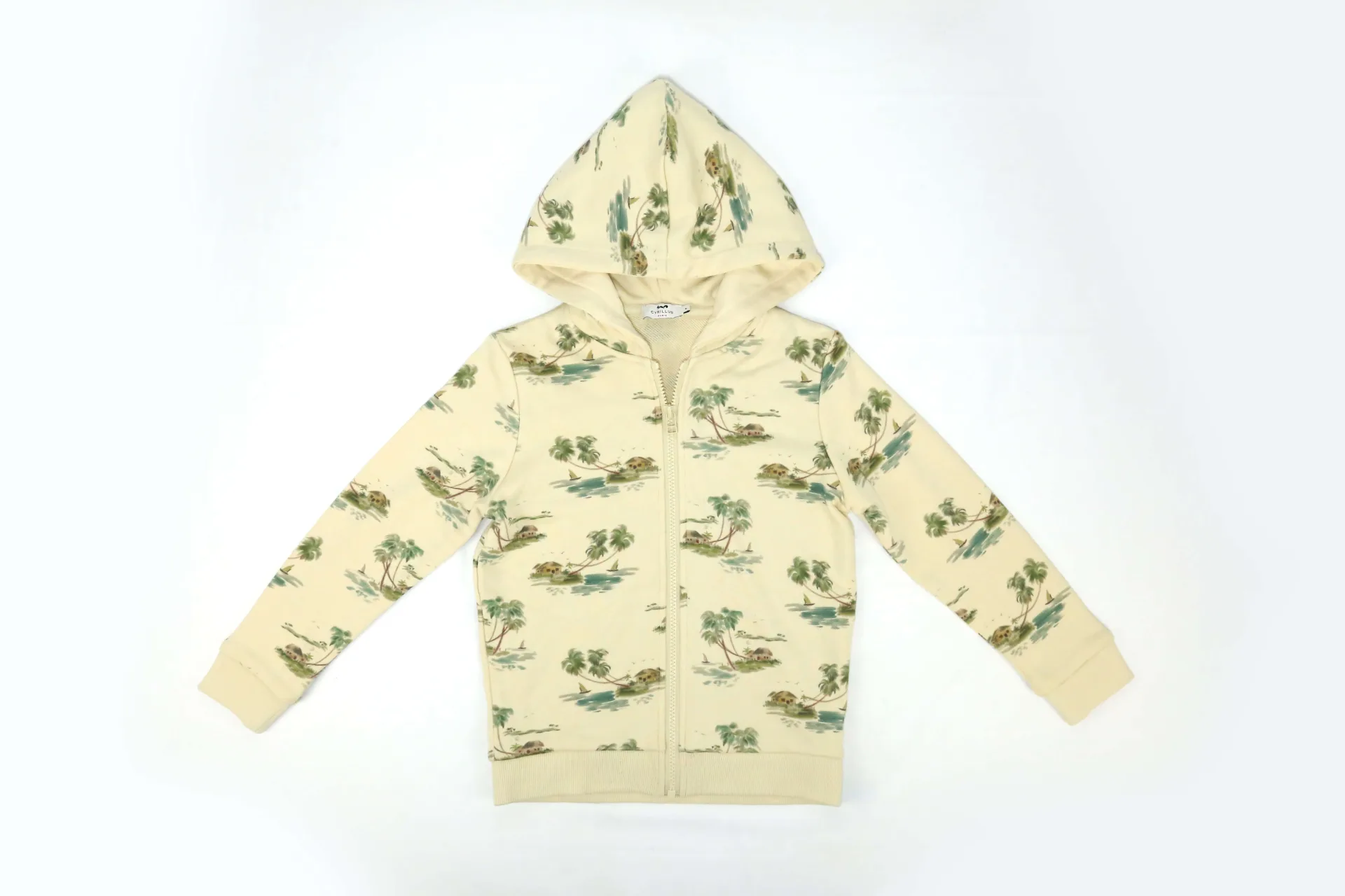 Girls' Floral-Print Pullover Hoodie