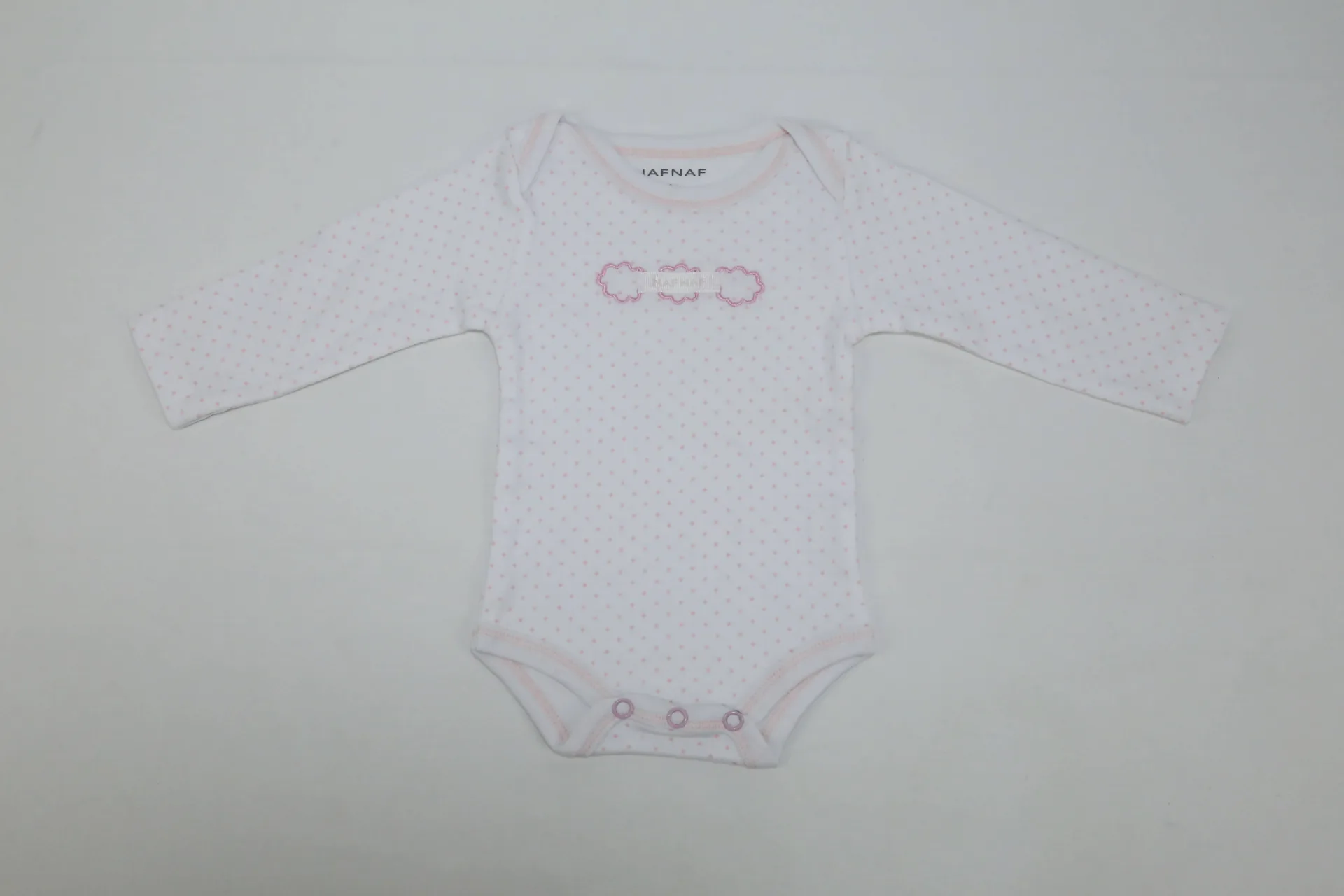 Baby Girl Bow-Detail Striped Long-Sleeve Bodysuit