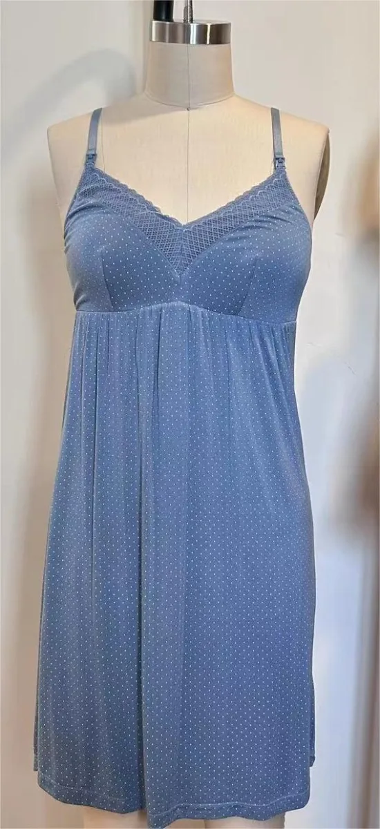 Women's Strappy V-Neck Maternity Nursing Dress