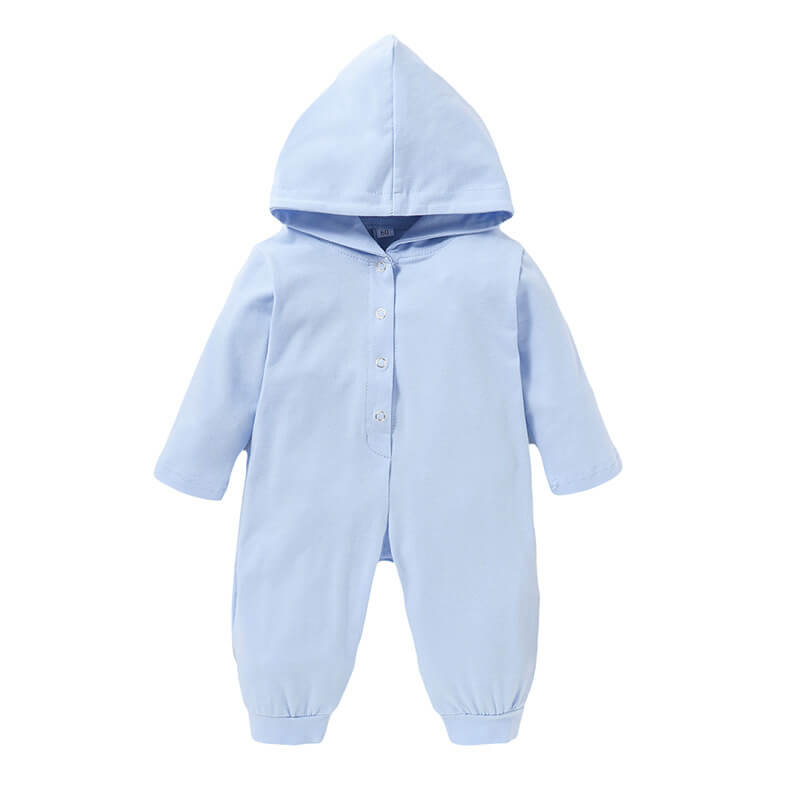 Baby Dinosaur Hooded Long-Sleeve Romper