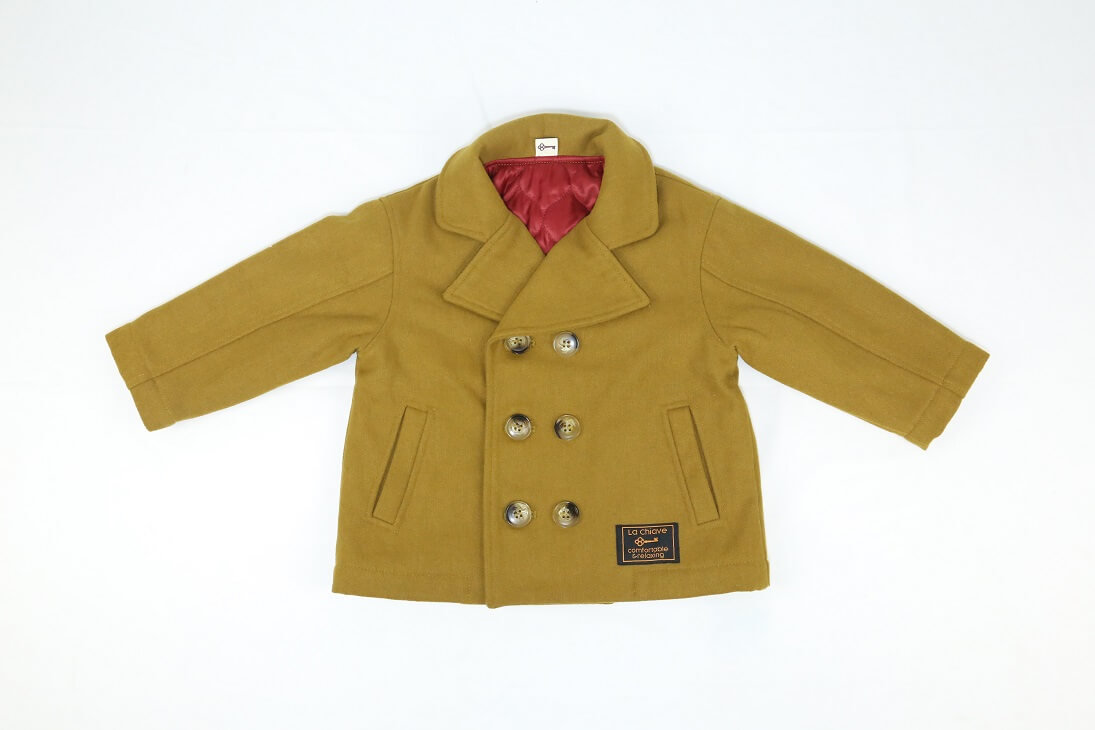 Girls' Double-Breasted Padded Trench Coat