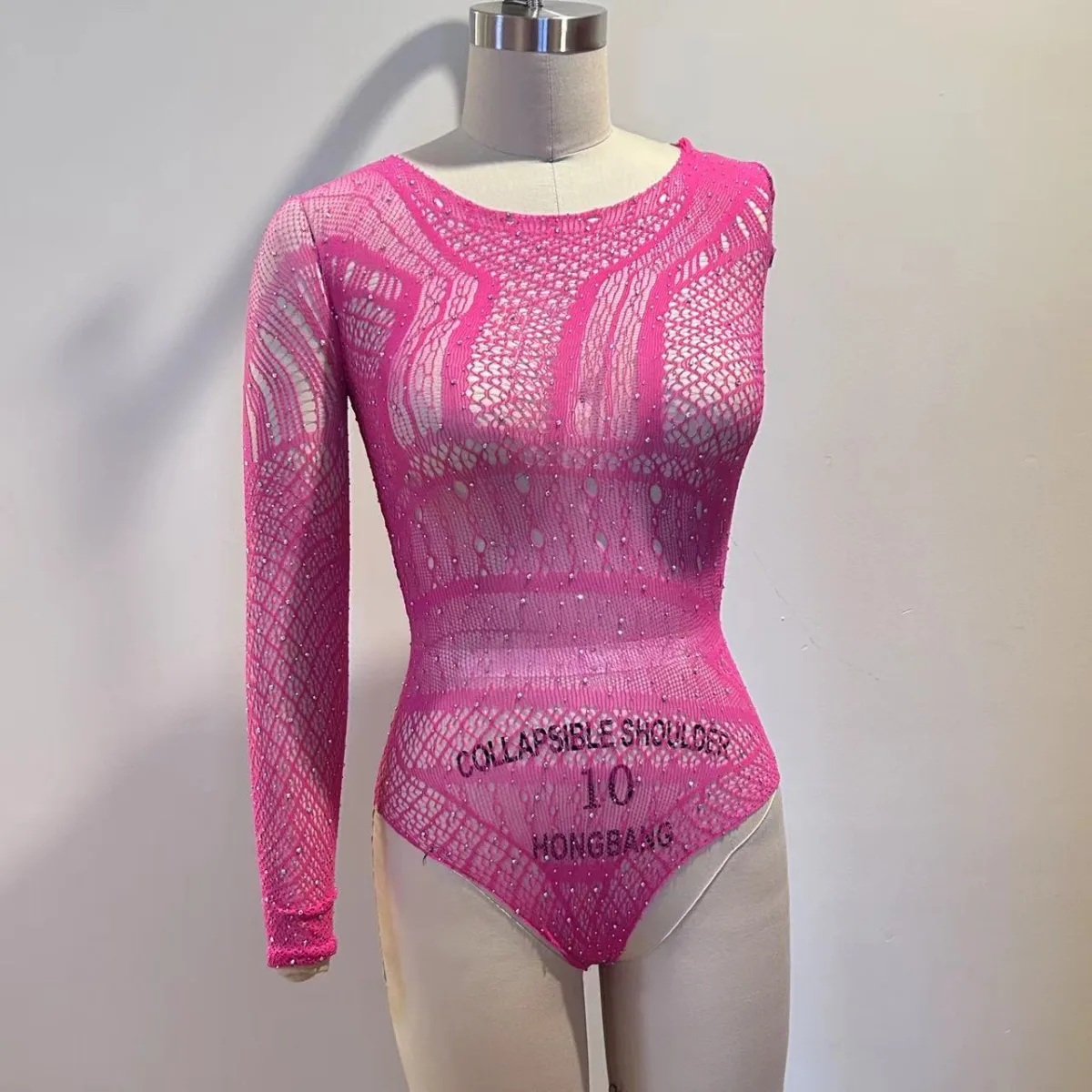 Women's Long-Sleeve Lace Bodysuit