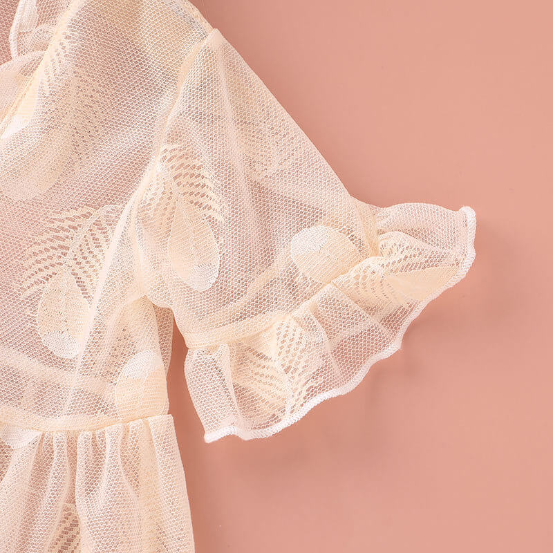Baby Girl Sheer Ruffle Cardigan Jacket