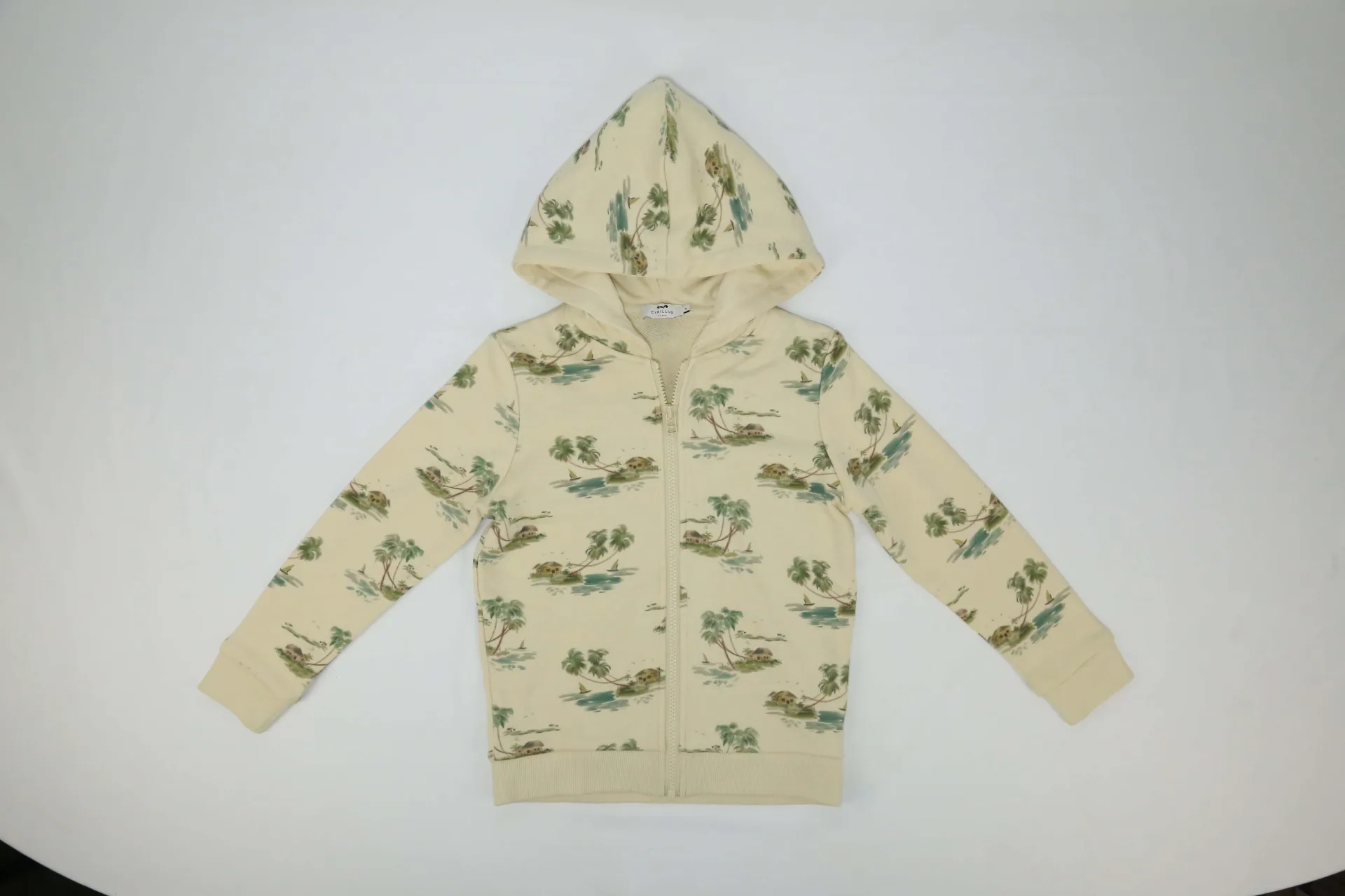 Girls' Floral-Print Pullover Hoodie
