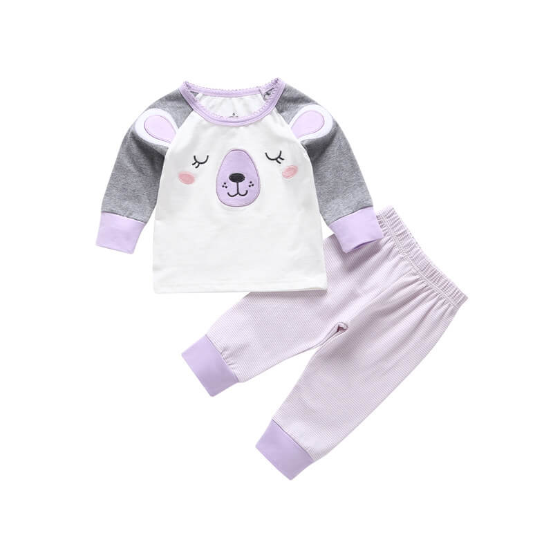 Baby Printed Long-Sleeve Pajama Set