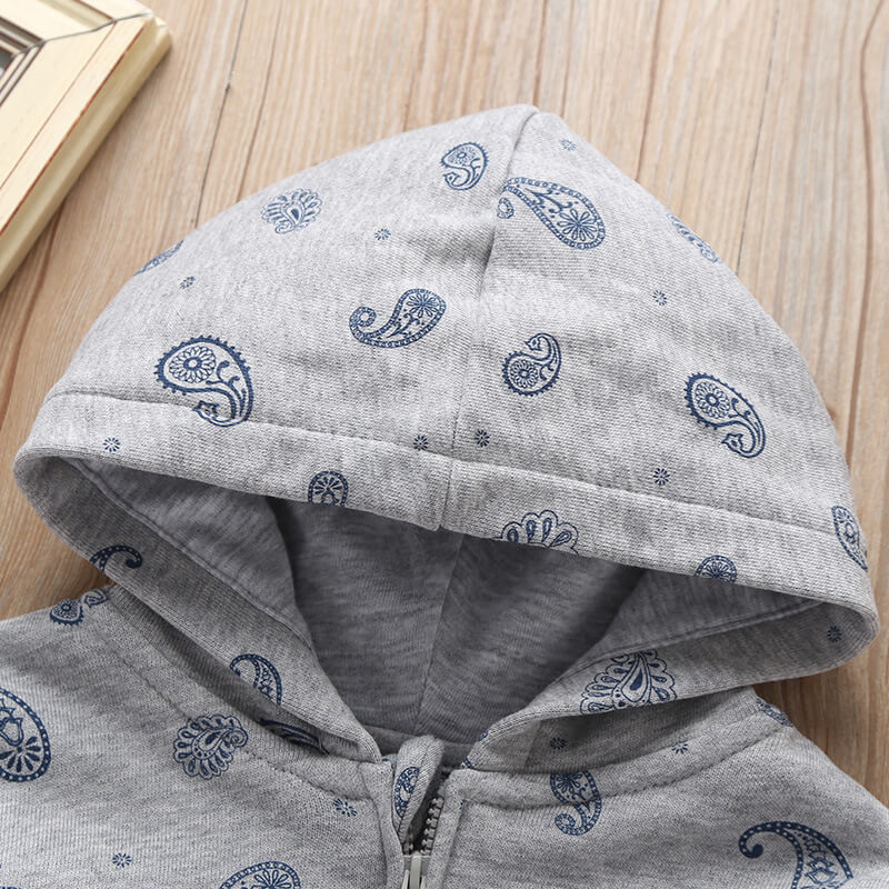 Boys' Cartoon-Print Hooded Jacket