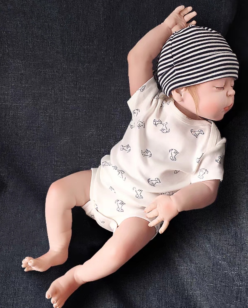 Baby Blue Animal-Print Short-Sleeve Romper